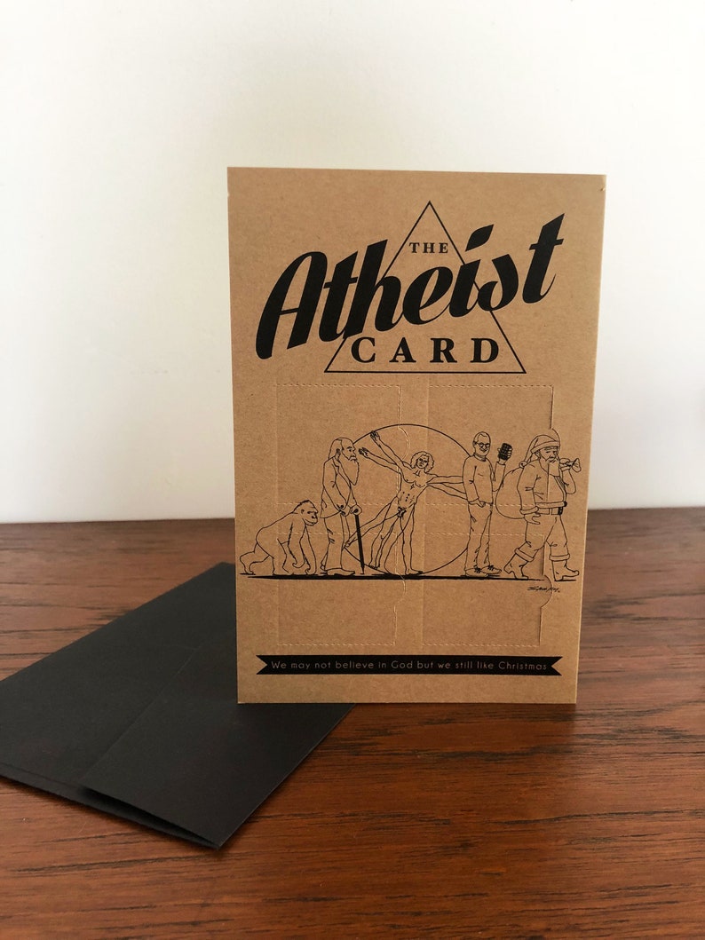 Atheist Advent Calendar Christmas Card with Envelope Etsy
