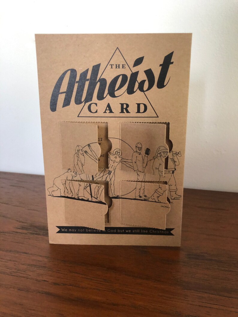 Atheist Advent Calendar Christmas Card with Envelope Etsy