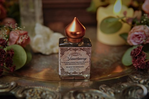 THE ORIGINAL Sanctuary™ Luxury Protection Ritual Oil | Witches Shield | Witchcraft Oils | Spell Oil | Reversal Oil | Witch Oil Anointing Oil