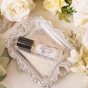 Jasmine Moon™ Moonstone Perfume Roll On Oil | Divine Feminine Witch Oil | Ritual Oil | Roll on Body Oil | Moon Goddess Crystal Oil