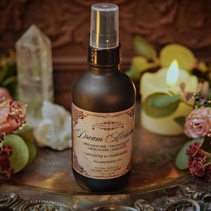 Dream Alchemy™ Dreamer Mist | Smokeless Smudge Spray | Spiritual Cleanse | Dream Crystal Magick Sleep Room, Linen, Pillow, Spray