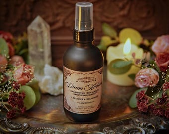 Dream Alchemy™ Dreamer Mist / Spray de limpieza sin humo / Limpieza espiritual / Dream Crystal Magick Habitación para dormir, ropa de cama, almohada, spray
