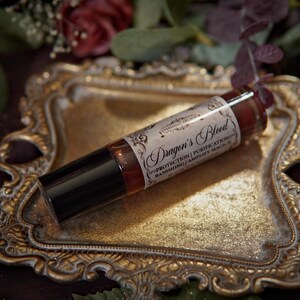 Dragon's Blood Crystal Infused Perfume Oil Roll On | Protection Oil | Strengthen Spells | Red Garnet Crystal Ritual Oil | Anointing Oil zdjęcie 2
