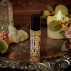 Jasmine Moon™ Moonstone Perfume Roll On Oil | Divine Feminine Witch Oil | Ritual Oil | Roll on Body Oil | Moon Goddess Crystal Oil