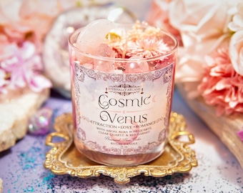 Cosmic Venus™ Ritual Candle | Moon Magick Spell Candle | Cosmic Beauty | Cosmic Energy Candle | Celestial Magick | Love Drawing Attraction