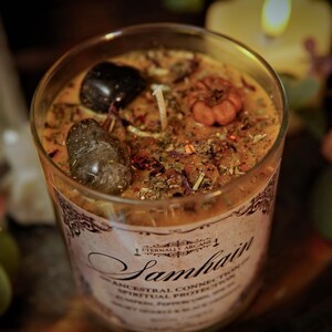 The Spirit of Samhain™ Ritual Candle | Thinning the Veil | Witchcraft Spell Candle | Fall Equinox Candle | Season of the Witch | Autumn image 2