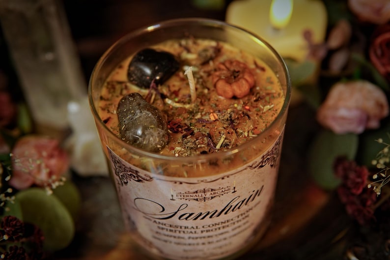 The Spirit of Samhain™ Ritual Candle | Thinning the Veil | Witchcraft Spell Candle | Fall Equinox Candle | Season of the Witch | Autumn image 2