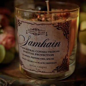The Spirit of Samhain™ Ritual Candle | Thinning the Veil | Witchcraft Spell Candle | Fall Equinox Candle | Season of the Witch | Autumn image 5