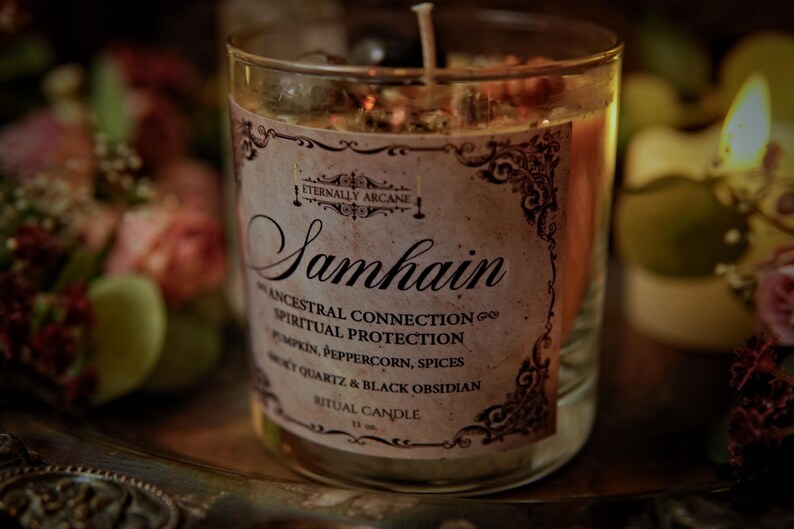 The Spirit of Samhain™ Ritual Candle | Thinning the Veil | Witchcraft Spell Candle | Fall Equinox Candle | Season of the Witch | Autumn image 5