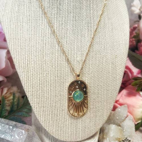 Star Born Celestial Necklace ~ Star Necklace Jewelry | Witch Jewelry | Moon Necklace | La Luna | Luna Pendant Jewelry | Tarot Moon Charm