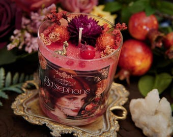 Persephone Ritual Candle ~ Goddess of Spring Witch Candle, Witchcraft Candle, Witches Candle, Ritual Candle, Persephone Ritual Oil, Magick