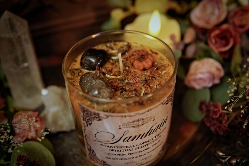 The Spirit of Samhain™ Ritual Candle | Thinning the Veil | Witchcraft Spell Candle | Fall Equinox Candle | Season of the Witch | Autumn image 4
