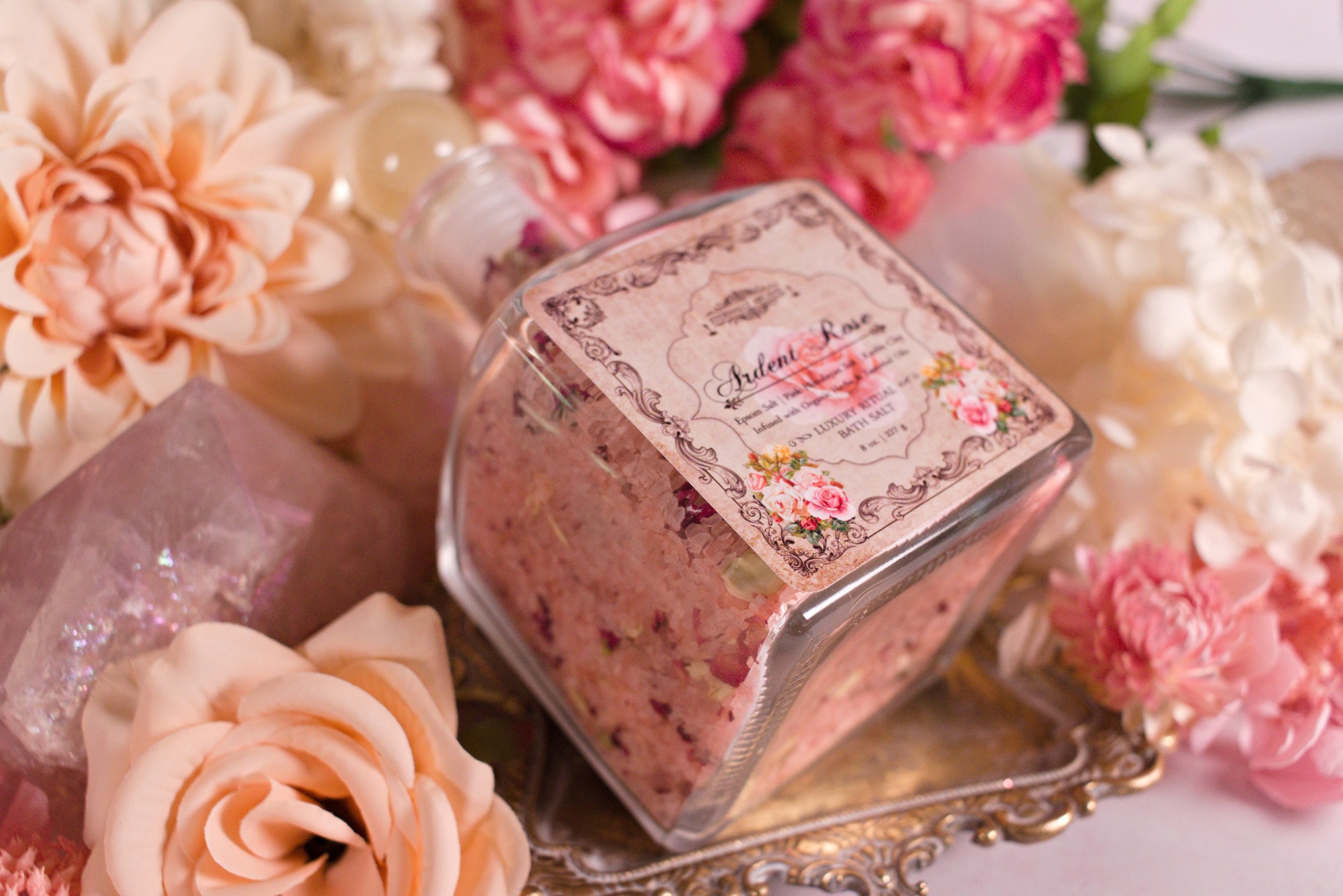 Ardent Rose™ Self Love Luxury Ritual Bath Salt With Rose Kaolin Clay ...