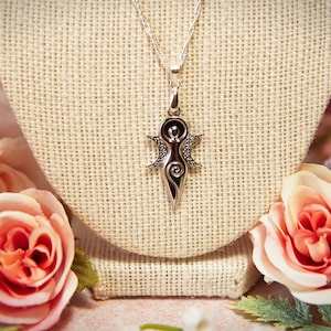 Goddess Necklace ~ Divine Feminine | Moon Goddess | Witch Jewelry | Triple Goddess Necklace | Moon Goddess Pendant | Triple Moon Goddess