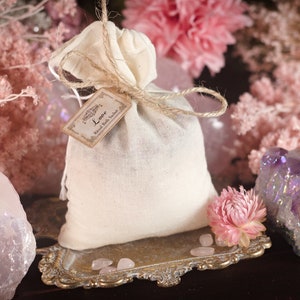 Amor ~ Bolsita de baño ritual ~ Té para la bañera / Sales de baño rituales / Sales de baño / Sales de baño herbales / Brujería / Ritual / Magia / Hechizo de amor