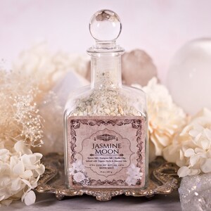 Jasmine Moon™ Luxury Ritual Bath Salt | Divine Feminine Ritual Bath Soak | Witchy Spiritual Bath Salts | Herbal Bath Salts