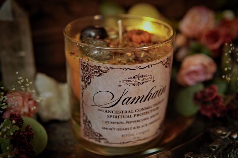 The Spirit of Samhain™ Ritual Candle | Thinning the Veil | Witchcraft Spell Candle | Fall Equinox Candle | Season of the Witch | Autumn image 3