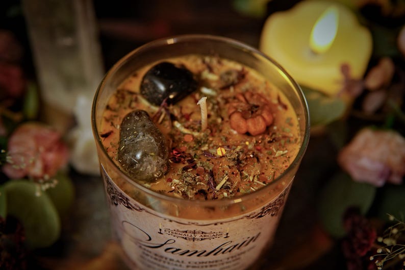 The Spirit of Samhain™ Ritual Candle | Thinning the Veil | Witchcraft Spell Candle | Fall Equinox Candle | Season of the Witch | Autumn image 7