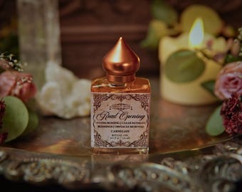 Road Opening Ritual Oil | Uncrossing Remove Obstacles | Witchcraft Oil | Spell Oil Witch Intention Oil | Crystal Infused Manifestation Oil