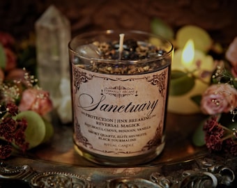 THE ORIGINAL ~ Sanctuary™ Protection Candle | Intention Candle | Spell Candle | Ritual Candle | Meditation Candle | Witchcraft | Wicca