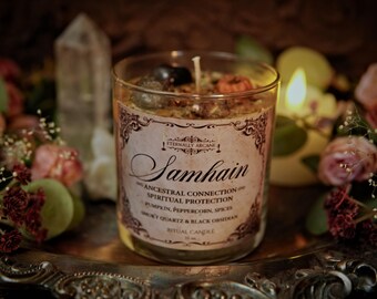 The Spirit of Samhain™ Ritual Candle | Thinning the Veil | Witchcraft Spell Candle | Fall Equinox Candle | Season of the Witch | Autumn