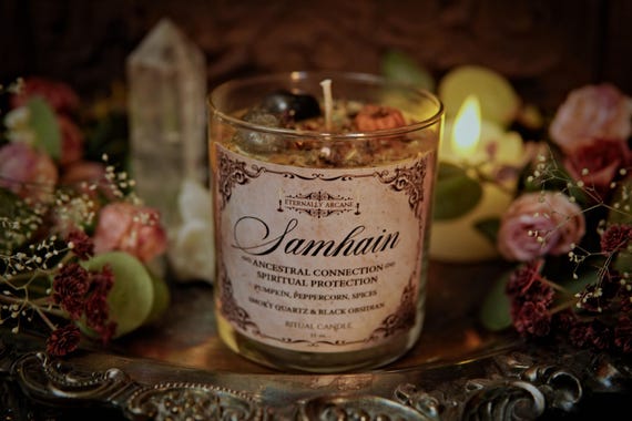 The Spirit of Samhain™ Ritual Candle | Thinning the Veil | Witchcraft Spell Candle | Fall Equinox Candle | Season of the Witch | Autumn