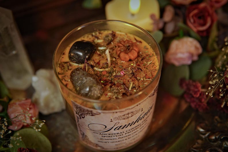 The Spirit of Samhain™ Ritual Candle | Thinning the Veil | Witchcraft Spell Candle | Fall Equinox Candle | Season of the Witch | Autumn image 8