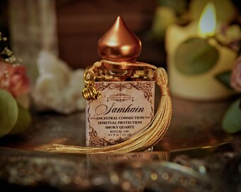 The Spirit of Samhain™ Ritual Oil - Thinning the Veil Divination Oil |  Seance Spirit Communication Spell Oil | Witch Season Oil