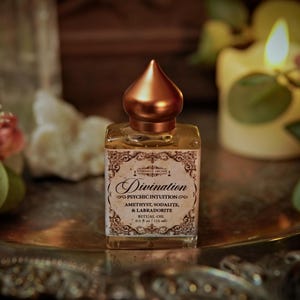 Divination Psychic Intuition Ritual Oil | Prophetic Dreams Spell Oil | Clairvoyance Oil | Tarot Oil | Psychic Visions Third Eye Anointing