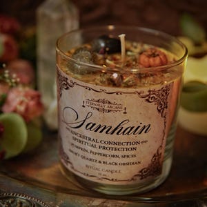 The Spirit of Samhain™ Ritual Candle | Thinning the Veil | Witchcraft Spell Candle | Fall Equinox Candle | Season of the Witch | Autumn image 6
