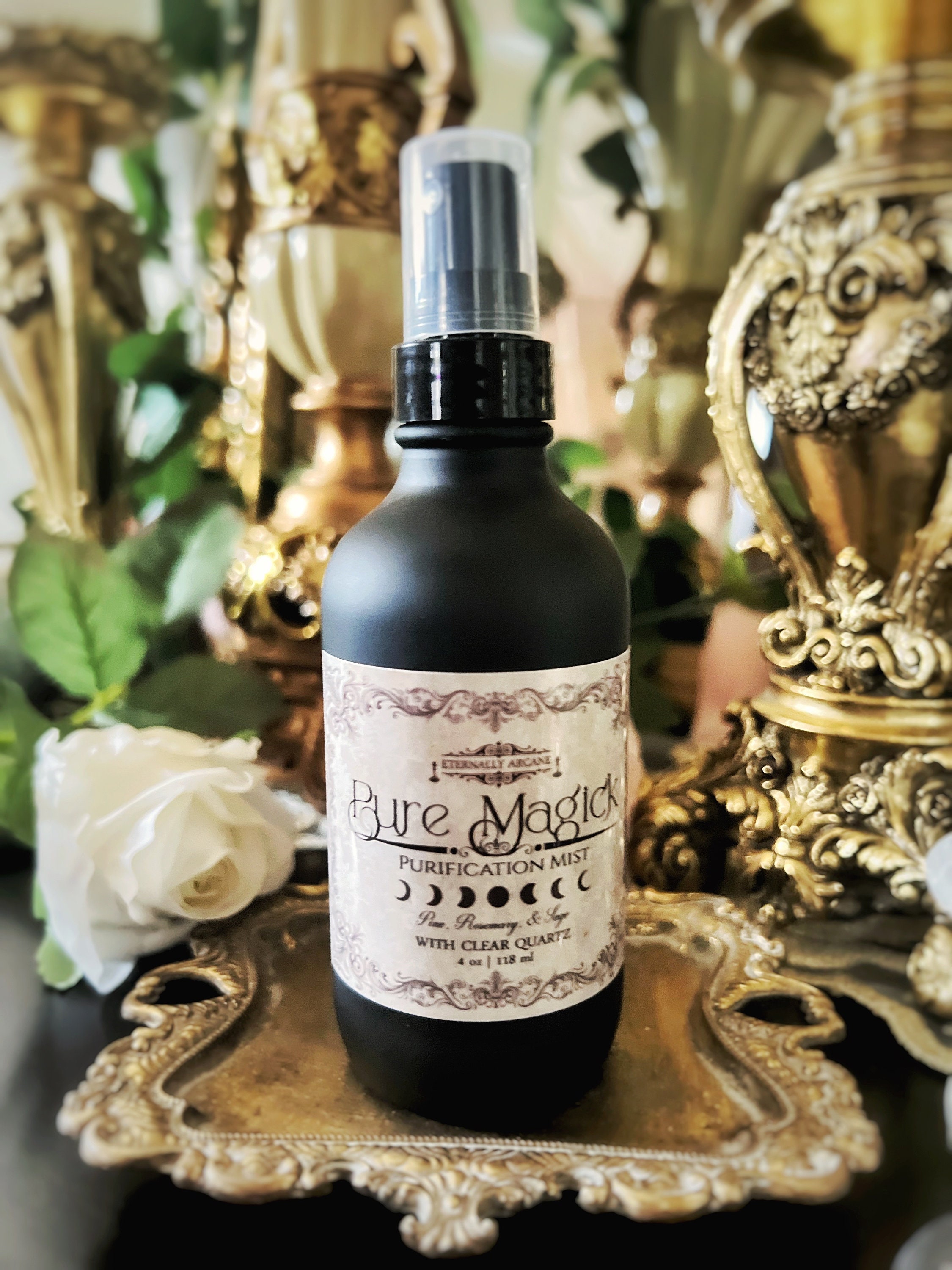 Pure Magick™ Purification Crystal Mist | Witchcraft Spray | Sacred Space Protection Spray | Sacred Space Room Mist | Spiritual Cleansing