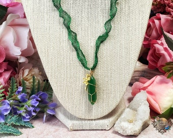 The Green Fairy Italian Mesh Necklace ~ Fairy Magick Jewelry | Fairy Realm Pendant | Faery Magick | Fairy Gifts | Witchcraft Necklace
