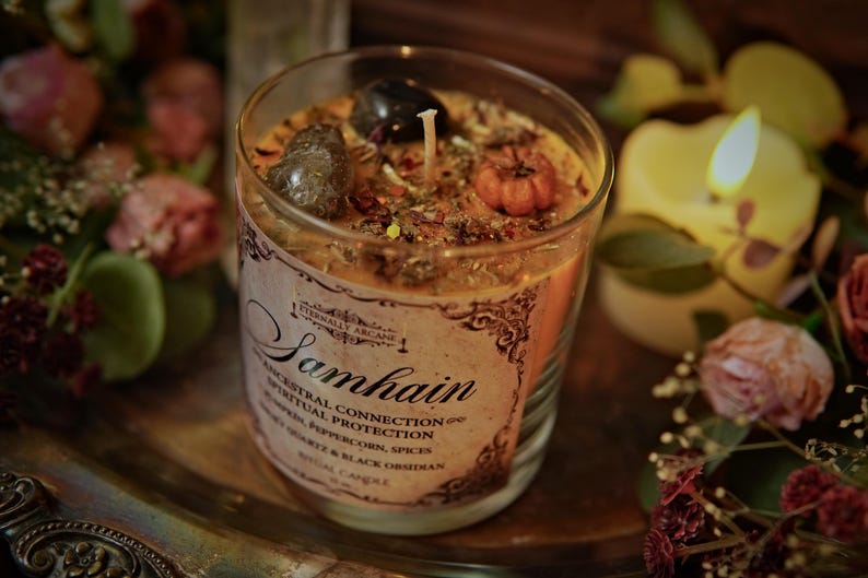 The Spirit of Samhain™ Ritual Candle | Thinning the Veil | Witchcraft Spell Candle | Fall Equinox Candle | Season of the Witch | Autumn image 9