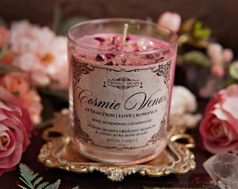 Cosmic Venus™ ~ Love and Attraction Spell Candle, Love Spell Candle,  Magnetism, Come to Me Candle, Love Drawing, Attraction Spell