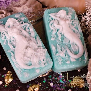 Sea Siren Mermaid Soap ~ Coconut Milk Soap | Coconut Oil | Natural Soap | Vegan | Beach | Sea Witch Soap | Ocean Soap