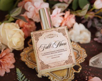 Full Moon Luxury Ritual Body Oil ~ Moon Magick Spell Oil, Goddess Selene, Moon Goddess Oil, Luna Perfume Oil, Lunar Oil, Jasmine, Witch Oil