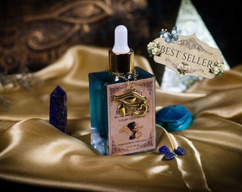 Egyptian Blue Blood™ Face Serum with Lapis Lazuli ~ Egyptian Goddess Ritual Oil | Natural Skincare | Spell Oil | Witchy Skincare | Witch Oil