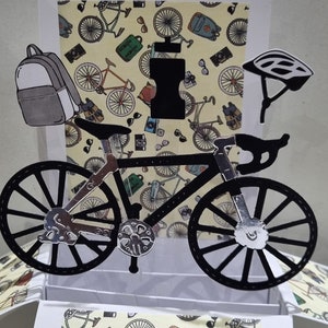 Carte pop-up avec bicyclette*Carte pop-up joyeux anniversaire*Carte pop-up fête des pères*Carte pop-up fils*Carte pop-up fille*Carte pop-up frère*Carte fête des mères
