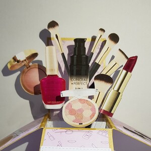 Boîte pop-up maquillage carte*pop up 3D*Joyeux anniversaire pop-up*Anniversaire*Bravo*fête des mères*pop up soeur*Noël*Saint-Valentin pop-up