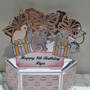Carte boîte pop-up chat