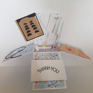 Doktor Pop Up Box Karte* Pop Up Karte zum Geburtstag* Pop Up zum Geburtstag* Pop Up zum Muttertag*