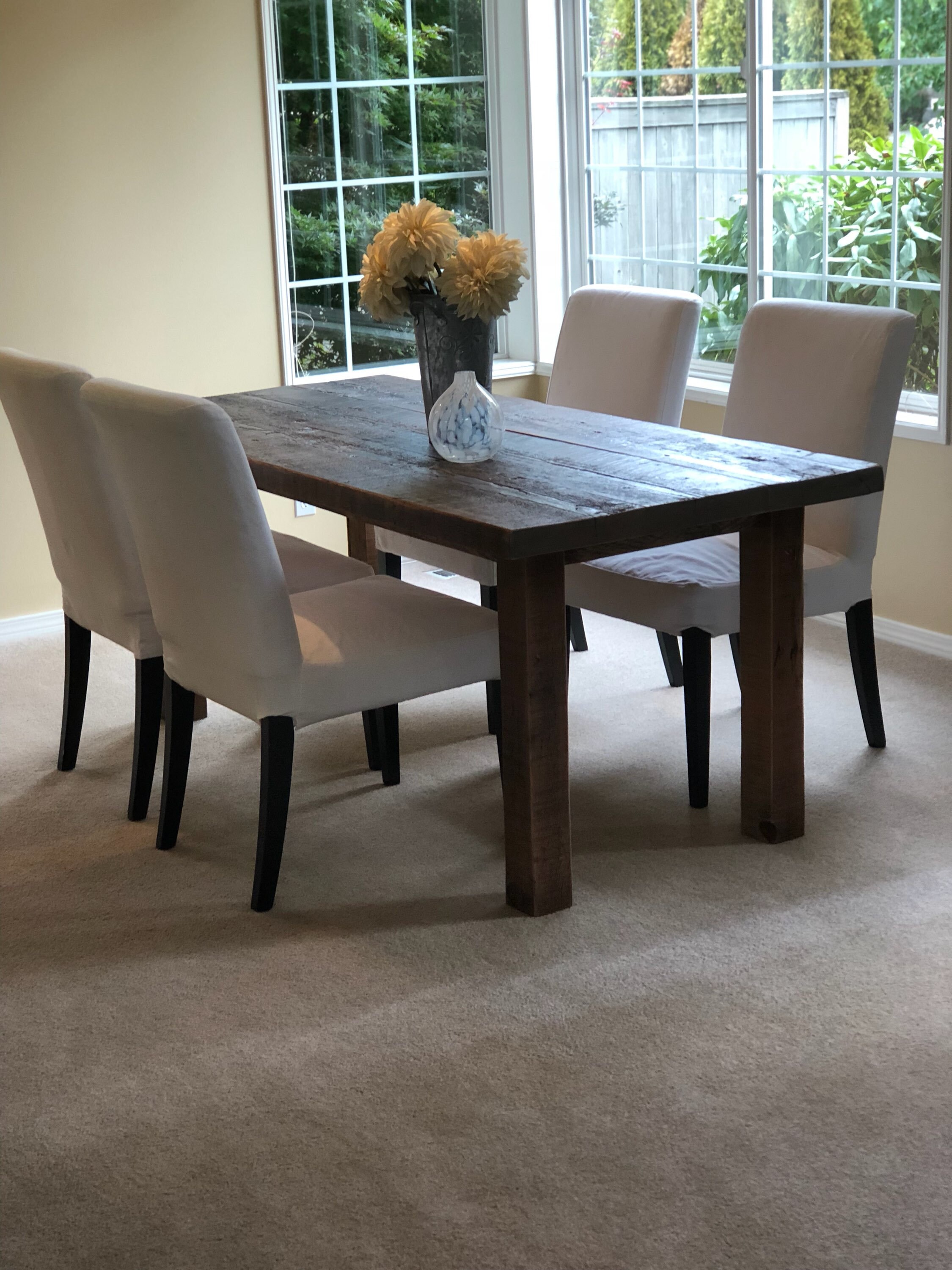 Reclaimed Barnwood Dining Table Etsy