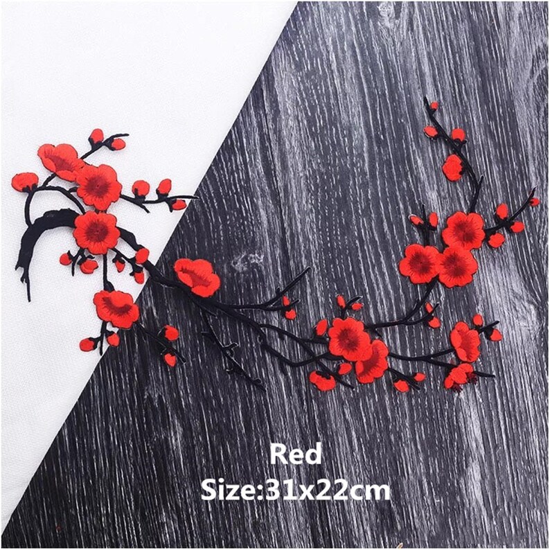 Flower patchBlossom Iron on Applique.Cherry Blossom Etsy