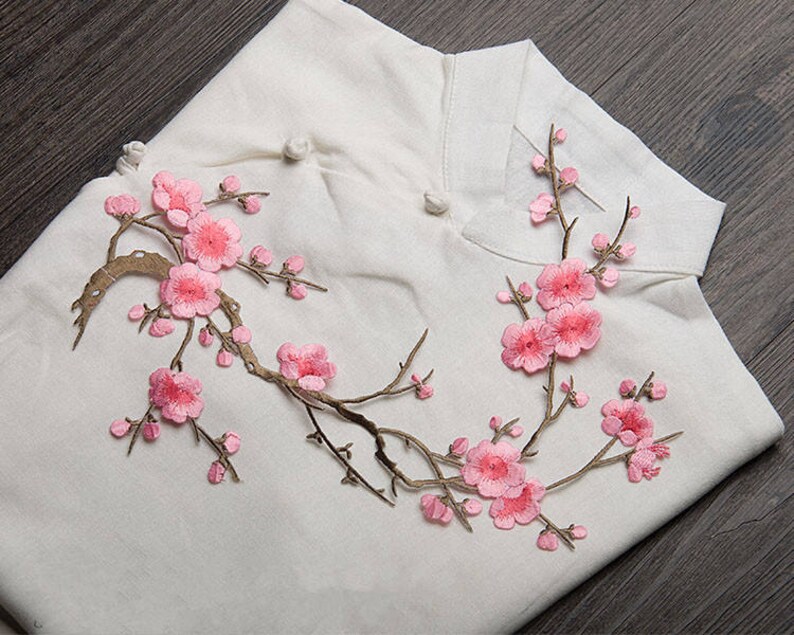Pink Blossom Applique.Blush Cherry Blossom Decor.Flower Etsy