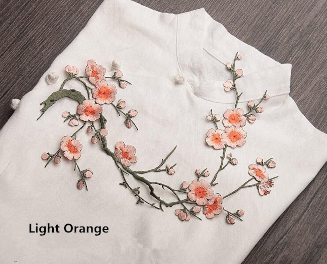 Blossom Applique.Cherry Blossom Decor.Flower Patch.Floarl Etsy