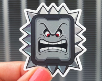任天堂 Thwomp ビニールダイカットステッカー