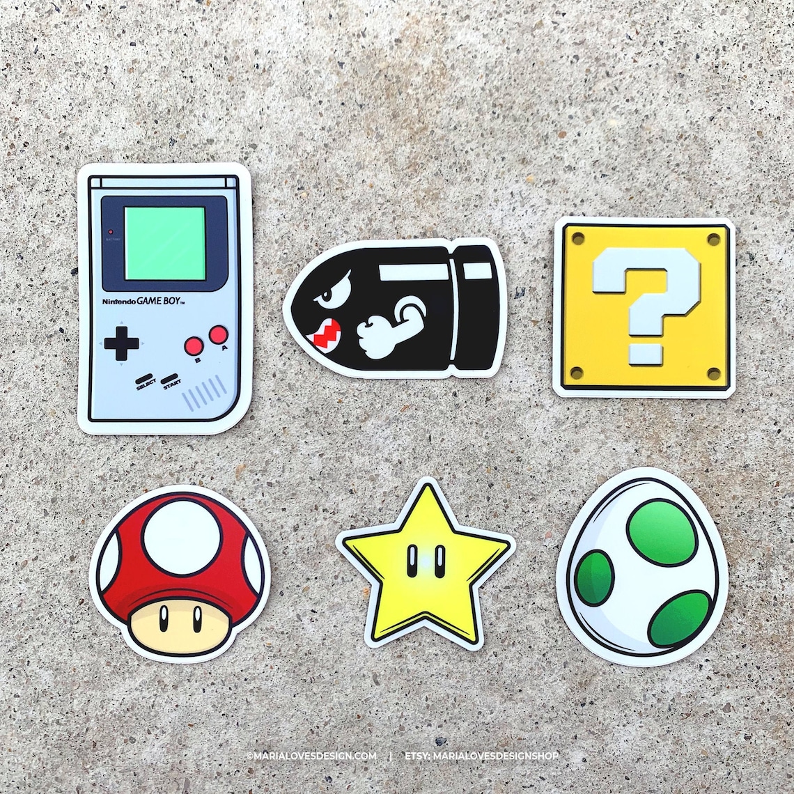 Nintendo Vinyl DieCut Sticker Pack / Retro Video Game Etsy