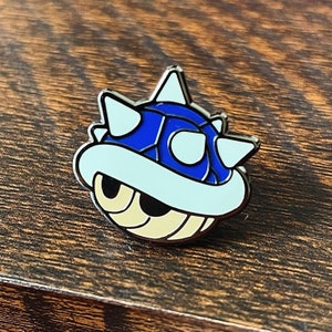 Blue Spike Shell Hard Enamel Pin - Nintendo - Mario Kart