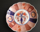 Japanese Imari Scalloped Edge Plate, Meiji Period