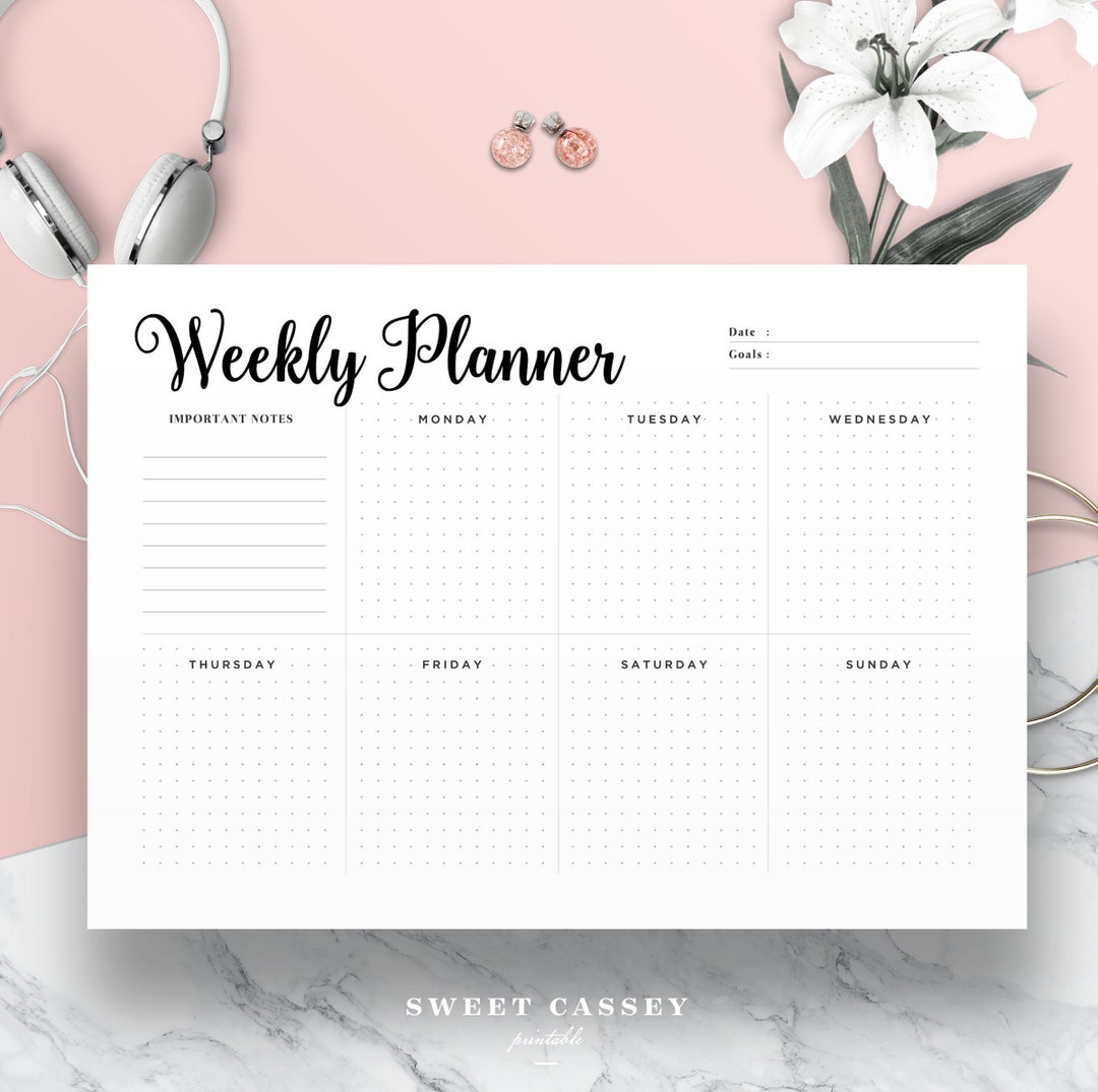 Weekly Stickers Planner Productivity Planner Work Planner - Etsy